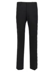 [Off-White] Off-White-Ow Emb Pantaloni Nero-Uomo 50IT Black