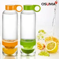在飛比找momo購物網優惠-【OSUMA】鮮檸樂活隨手瓶+鮮活橙C隨行杯 800ml(綠