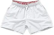 [NALEINING] Mens Swim Trunks Quick Dry Shorts Solid Color, Funny Beach Shorts, Surf Pants