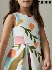 Reiss Multi Kitty 9-13 yrs Abstract Floral Scuba Dress (AL6683) | $110