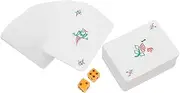 TOYANDONA Set Traditional Style Game 144pcs Poker Cards Mahjong Playing Card Set Travel Game for Boys and Girls Adults