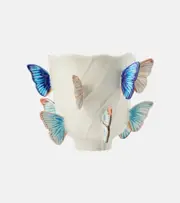 [Bordallo Pinheiro] Bordallo Pinheiro Cloudy Butterflies Small vase by Claudia Schiffer