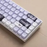 ILYCHEEGAMI PBT Dye sub Keycap Cute Cartoon XDA Height keycaps PBT Thermal Sublimation Girl Custom Keyboard Cinnamoroll 135keys (Kuro), 10 inch,3 inch,1 inch