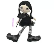 Halloween Wednesday Addams Doll Sitter NWT
