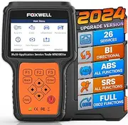 [FOXWELL] NT650 Elite OBD2 Scanner Full Bidirectional Scan Tool, Car Engine ABS SRS Diagnostic Code Reader with 26 Service Reset Oil/EPB/SAS/TPMS/TPS/ABS Bleeding/Gear/Transmission/Battery Registration