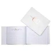 60th Rose Gold Guest Signing Book With Gold Text Birthday Keepsake 23x18cm
