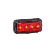 Narva MD63 LED Rear End Outline Marker Red W / Black Deflector Base & 0.5M Cable