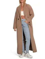 [Belle & Bloom] Publisher Maxi Coat in Oat