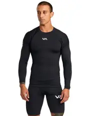 [RVCA] Compression Long Sleeve Top in Black