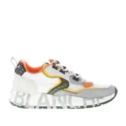 VOILE BLANCHE men shoes Club01 sneaker Grey suede white fabric multicolor