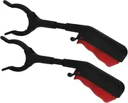 ABOOFAN 2PCS Ergonomic Litter Picker Stick Extended Handle Trash Grabber Tool for Outdoor Waste Collection Lightweight Design for Sanitation Workers and Garden Use