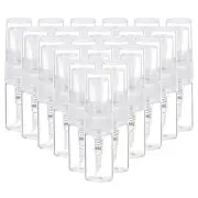 20 Pcs 2ml Glass Mini Perfume Sample Bottle Empty Mini Spray Bottle, Clear