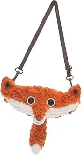[Perfeclan] Fox Plush Purse with Shoulder Strap Animal Decorative Bag Shoulder Purse Crossbody Bag for Teens Boys Girls Kids Family Gifts