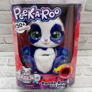 Peek A Roo Panda-Roo & Baby Pandaroo Electronic Interactive Plush Toy Purple