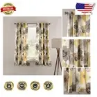 Charming Light Filtering Floral Curtain Panels, 52" W x 45" L - Farmhouse Style