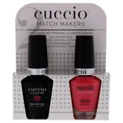 Cuccio Match Makers Set - Paradise Found by Cuccio for Women - 2 Pc 0.44oz Veneer Soak Of Gel Nail Polish, 0.43oz Colour Nail Polish