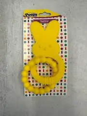 Peeps Yellow Bunny Silicon Baby Teether