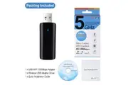 USB Adapter For Smart TV Laptop WiFi 1300M 2.4G 5G Wireless Dongle Network Hotspot
