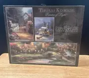 NEW SEALED Vintage 2002 y2k Thomas Kinkake Painter of Light Deluxe Puzzle set