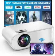 WiFi Video Projector 1080P Full HD and 300" Supported, 8000L Portable Wireless