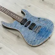 Suhr Modern Plus HSH Guitar, Pau Ferro Fretboard, Trans Blue Denim Slate