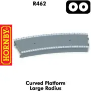 CURVED PLATFORM Large Radius Station OO gauge 1:76 model railways HORNBY R462