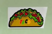 Mello Smello Taco Scratch & Smell Scratch ‘n Sniff Sticker Vintage Strong Scent!