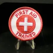 Fire Department Patch: First Aid Trained 2" Uniform Patch