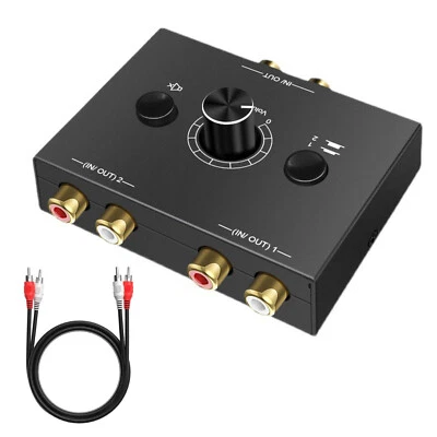 1 PC L / R Stereo Audio Bi-Directional Switcher Bi-Directional Audio Switcher