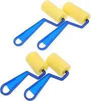 Angoily 2sets Art Painted Sponge Brush Set and Girls Painting Tools for Creative Projects Safe and Design for Early Educational Graffiti and Watercolor Art