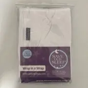 Tizzy Hall Save Our Sleep Wrap In A Wrap Baby White Swaddle 3-12 Months