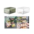 Fridge Bin Egg Holder Clear with Removable Tray Fridge Storage Container Large