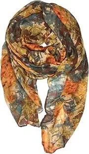 [YOUR SMILE] Lightweight Scarves beach towels Pareo : Fashion Flowers Print Shawl Wrap For Women For Spring Summer