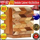 vidaXL Bedside Cabinet 40x30x50 cm Solid Reclaimed Wood Luxury Inspired Design..