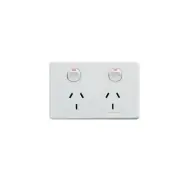 Horizontal Classic Double Power Point 250V 10A