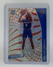 2020 PANINI REVOLUTION IMMANUEL QUICKLEY FRACTAL PARALLEL ROOKIE #115 NY KNICKS