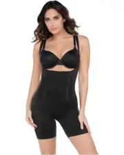 Miraclesuit Shape Away Shapewear Womens M Black Extra Firm Thigh Slimmer JDM2097