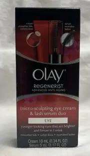 olay regenerist Micro Sculpting Eye Cream & Lash Serum Duo