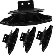 jojofuny 4pcs Decking Pedestal Stands Replaceable Floor Base Adjustable Height Sturdy Pp for Heavy Loads