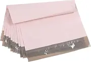 uxcell 12x10 Inch Poly Mailers, 100 Pcs Shipping Bags for Clothing with Self-Adhesive Seal Mailing Bags for Business Shipping Waterproof Envelopes Packing, Matte Pink