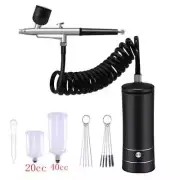 Oxygen Injector Electric Mini Airbrush with Air Compressor Spray Gun Nano Fog