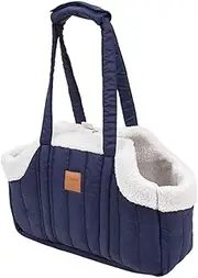 STARTIST Winter Thickened Cat Carrier Bag Kitten Travel Bag Sturdy Outdoor Dog Carrier for Small and Medium Cats Small Animals Puppy, Blue