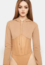 Fashion Fearless Hoodie Bodysuit