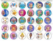30 Precut 1" Bubble Guppies Bottle cap Images Set 3