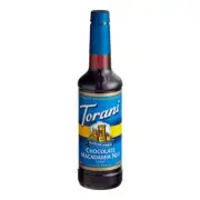 Torani Sugar-Free Chocolate Macadamia Nut Flavoring Syrup 750 mL 880536271