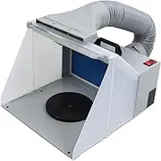 Portable Hobby Airbrush Spray Booth, Airbrush Paint Booth with LED Light, Spray Paint Booth , for Painting All Art, Cake, Craft, Hobby, Nails, T Shirts, More (US Plug)