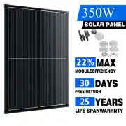 12V 350W Fixed Mono Solar Panel Kit Caravan Camping Battery Charging Portable AU