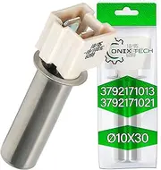 Temperature Sensor for Washing Machine Diameter 10 x 30 mm Connection 6.3 mm with Original Code 3792171013 3792171021 for Zanussi ONIX TECH