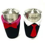 LINOX不鏽鋼杯620CC附蓋+杯套【台灣製造】蓋子可以入電鍋 口杯 鋼杯 不銹鋼杯 兒童茶杯 兒童水杯 漱口杯子