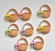 Easter Basket / FLAT Back Craft Embellishments / Spring Baskets / Dress It Up